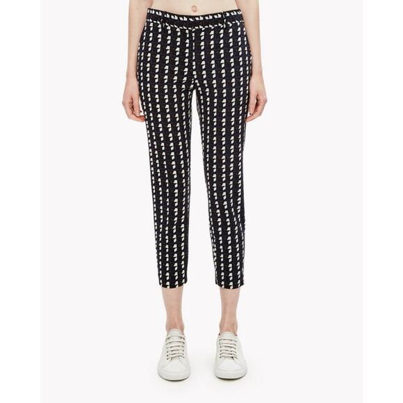 Theory Treeca Geo Print Virgin Wool Pants - Picture 1 of 13